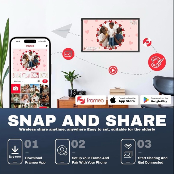 Smart Digital Photo Frame - Black Border - Picture 8 of 8